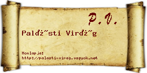 Palásti Virág névjegykártya
